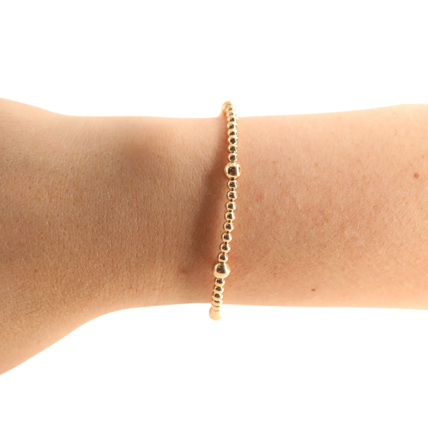 Beaded Blondes | Olive Bracelet in Gold | Extended 7.25 inch