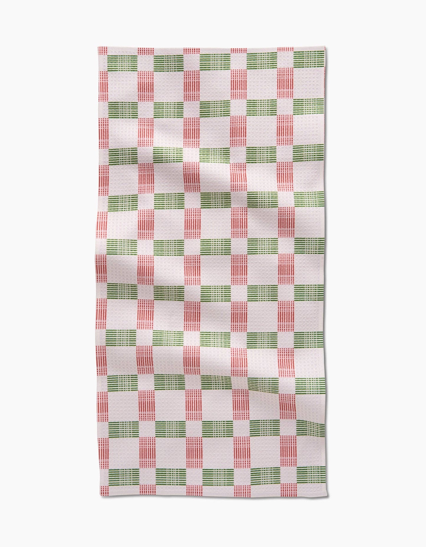 Geometry Be Merry Plaid Bar Towel
