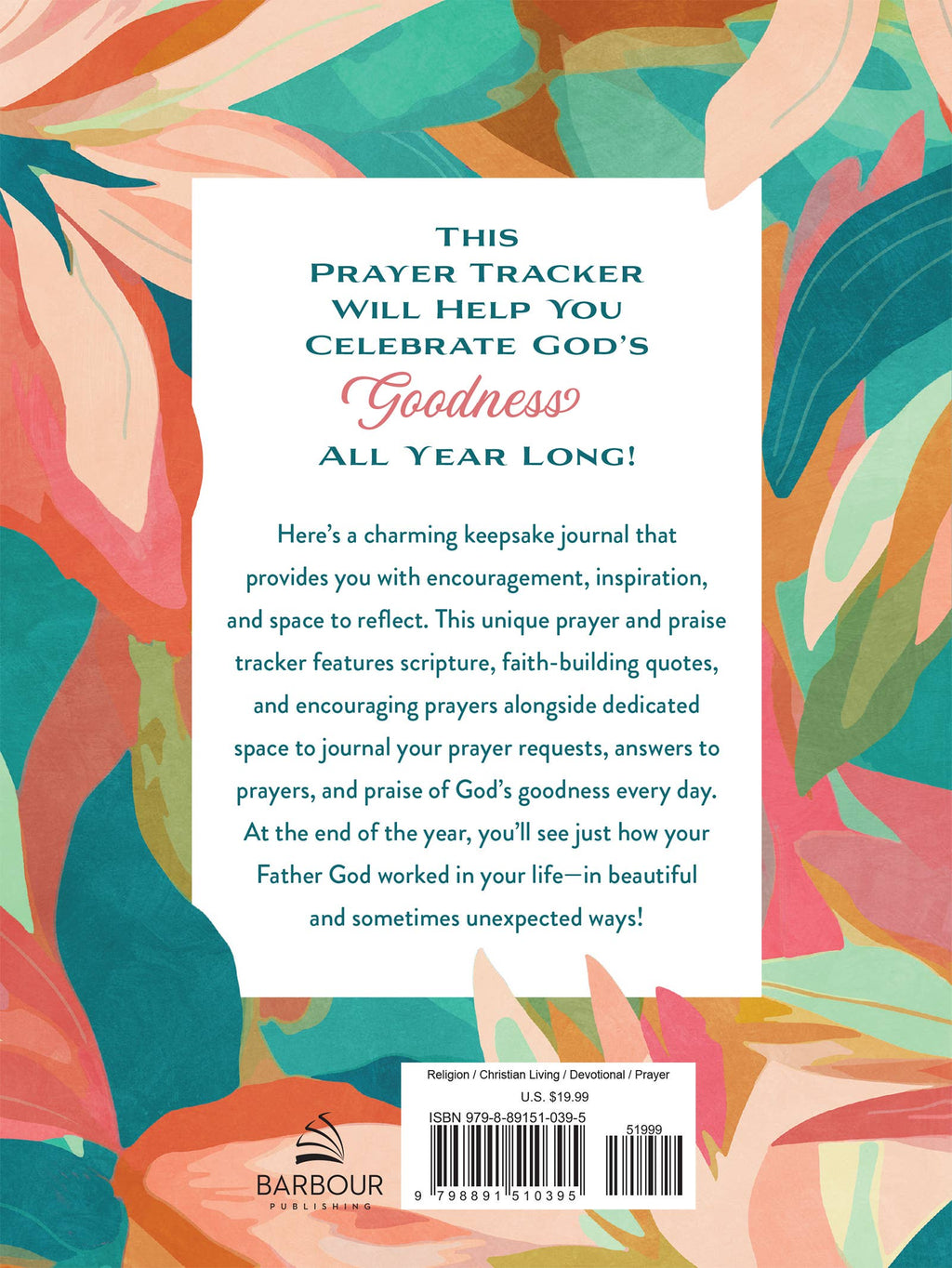 Barbour | A Year of God's Goodness | A Prayer & Praise Tracker for Women