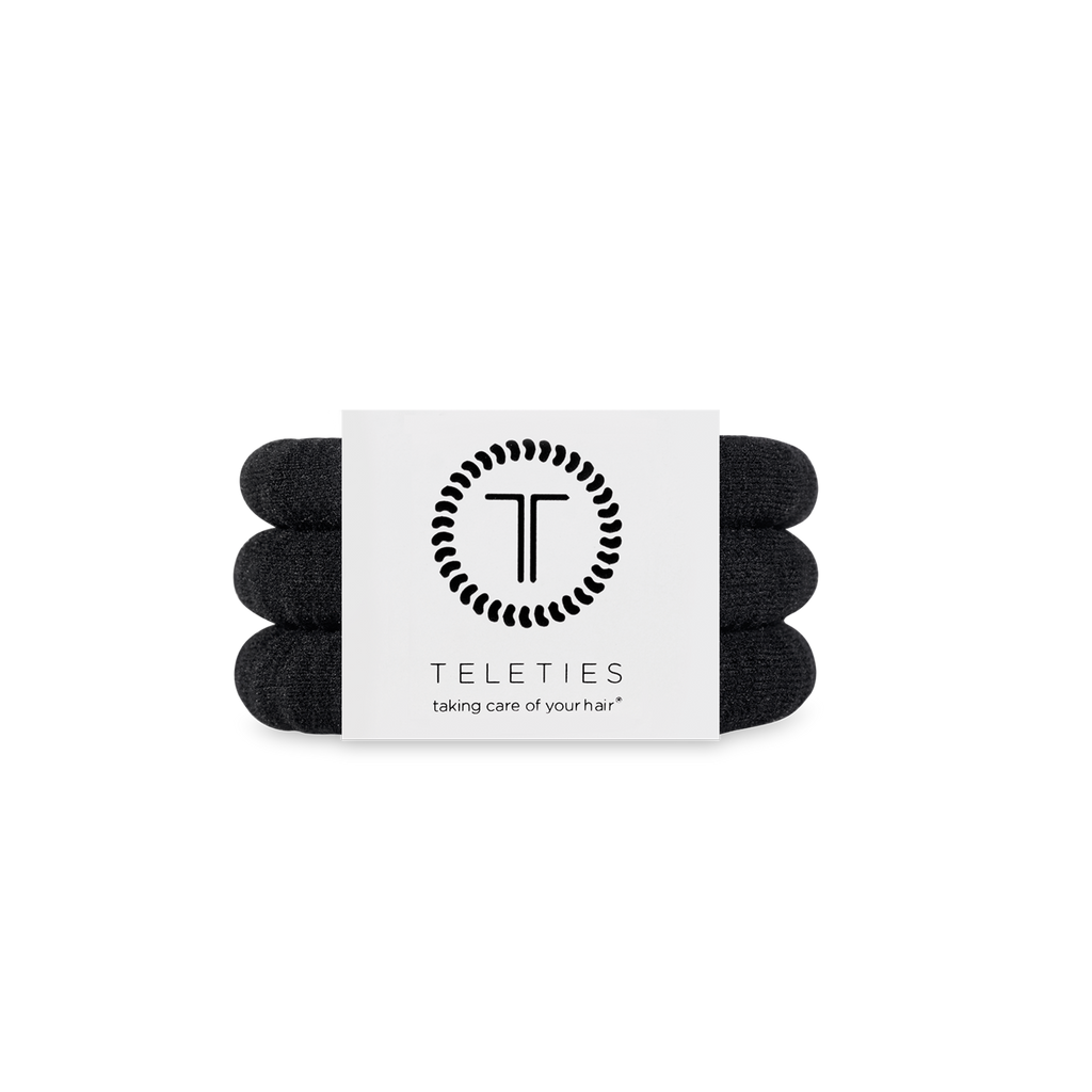 Teleties | Nylon Hair Ties | Small | Jet Black
