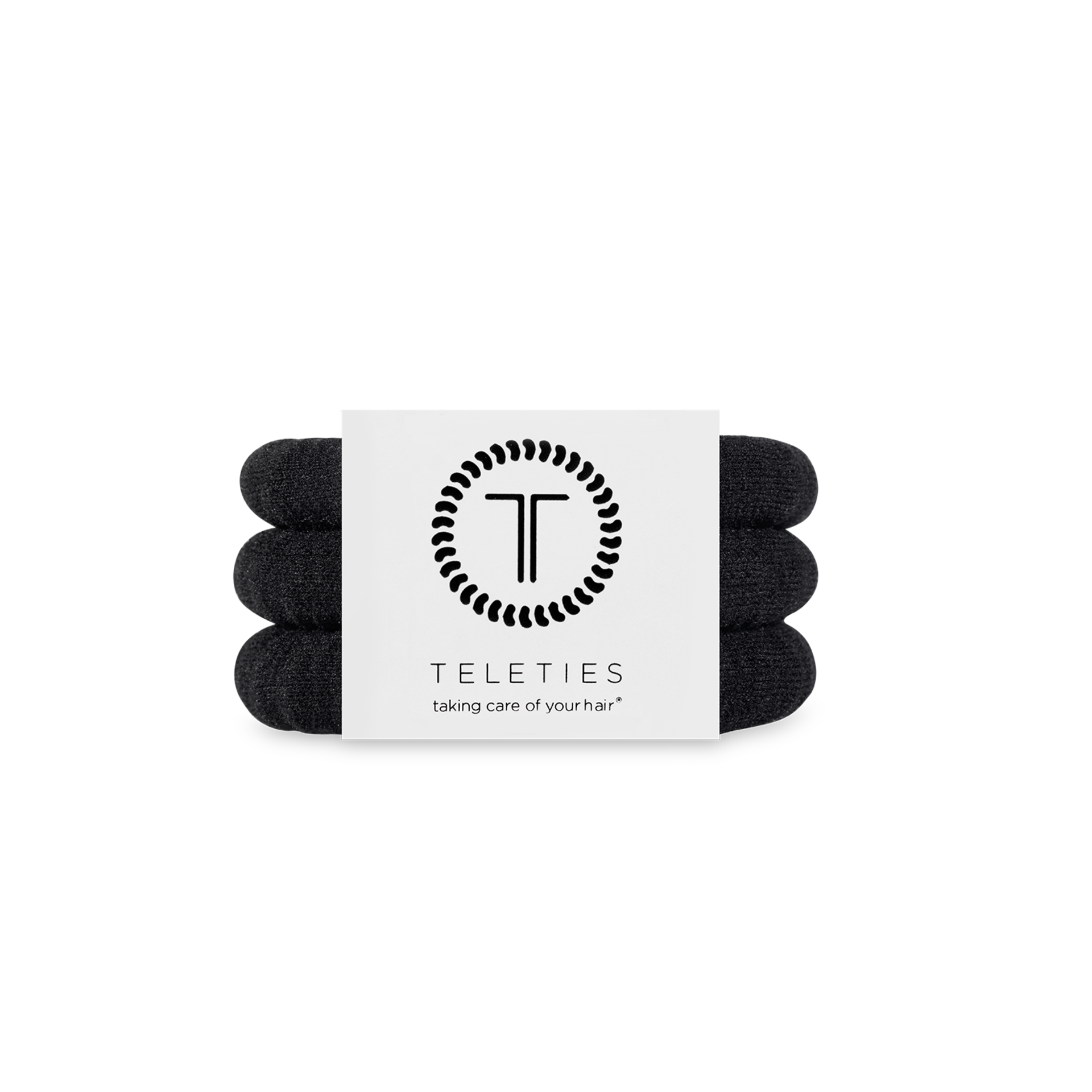 Teleties | Nylon Hair Ties | Small | Jet Black