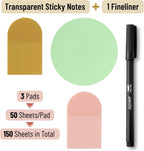 Mr. Pen | Bible Transparent Sticky Notes | 150 Sheets