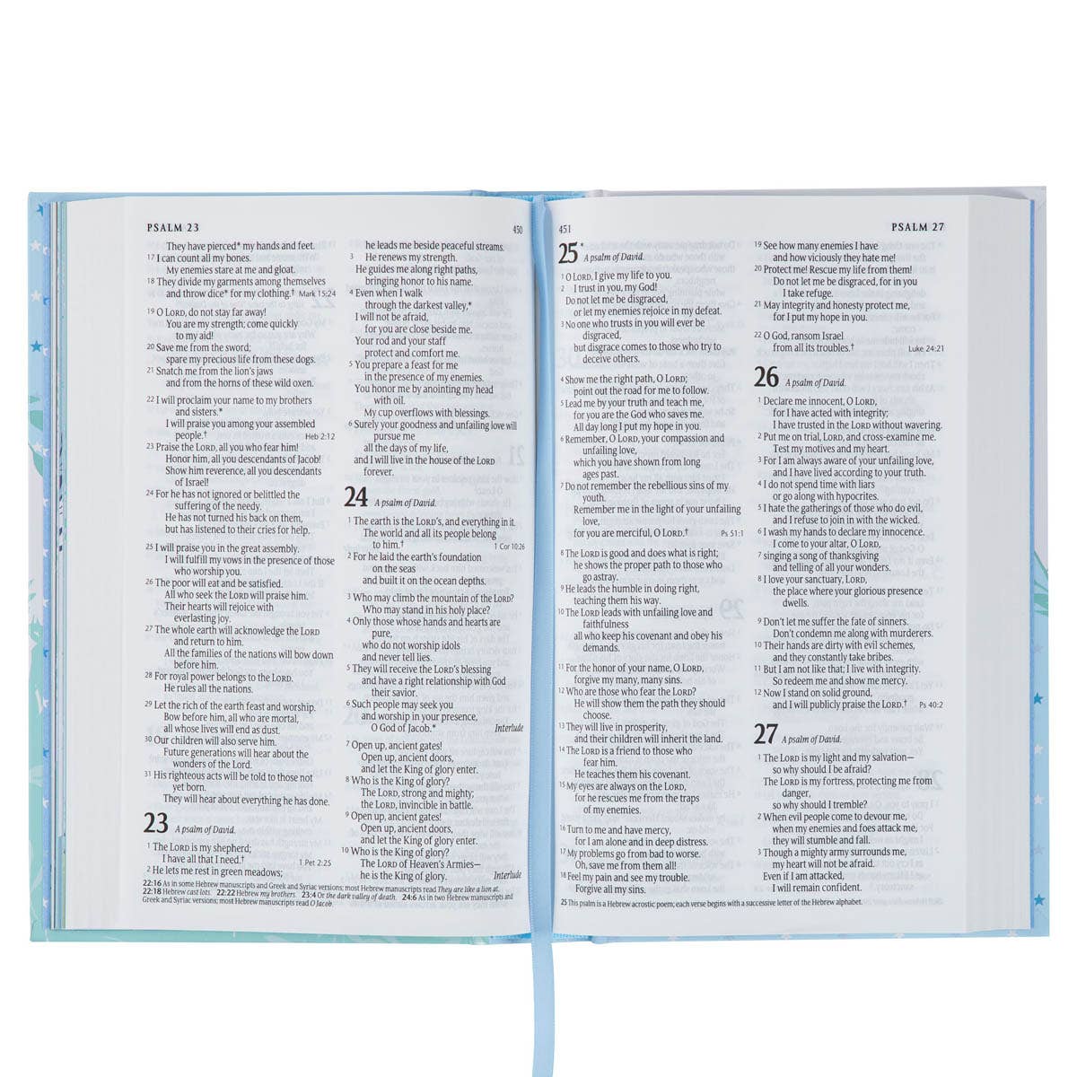 Christian Art Gifts | Bible NLT Infant, Hardcover | Blue