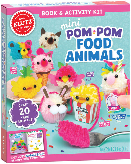 KLUTZ Mini Pom-Pom Food Animals