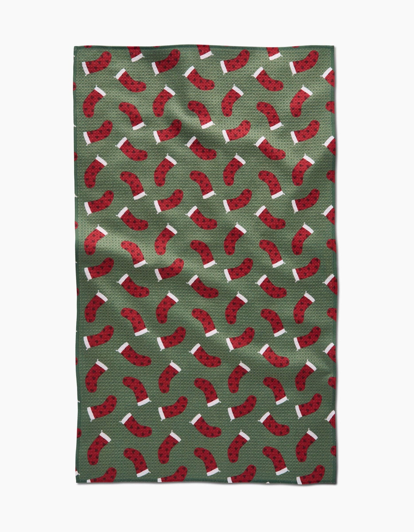 Geometry Heart Stockings Tea Towel