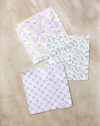 Geometry | Dishcloth Set | Button Vines and Daisies