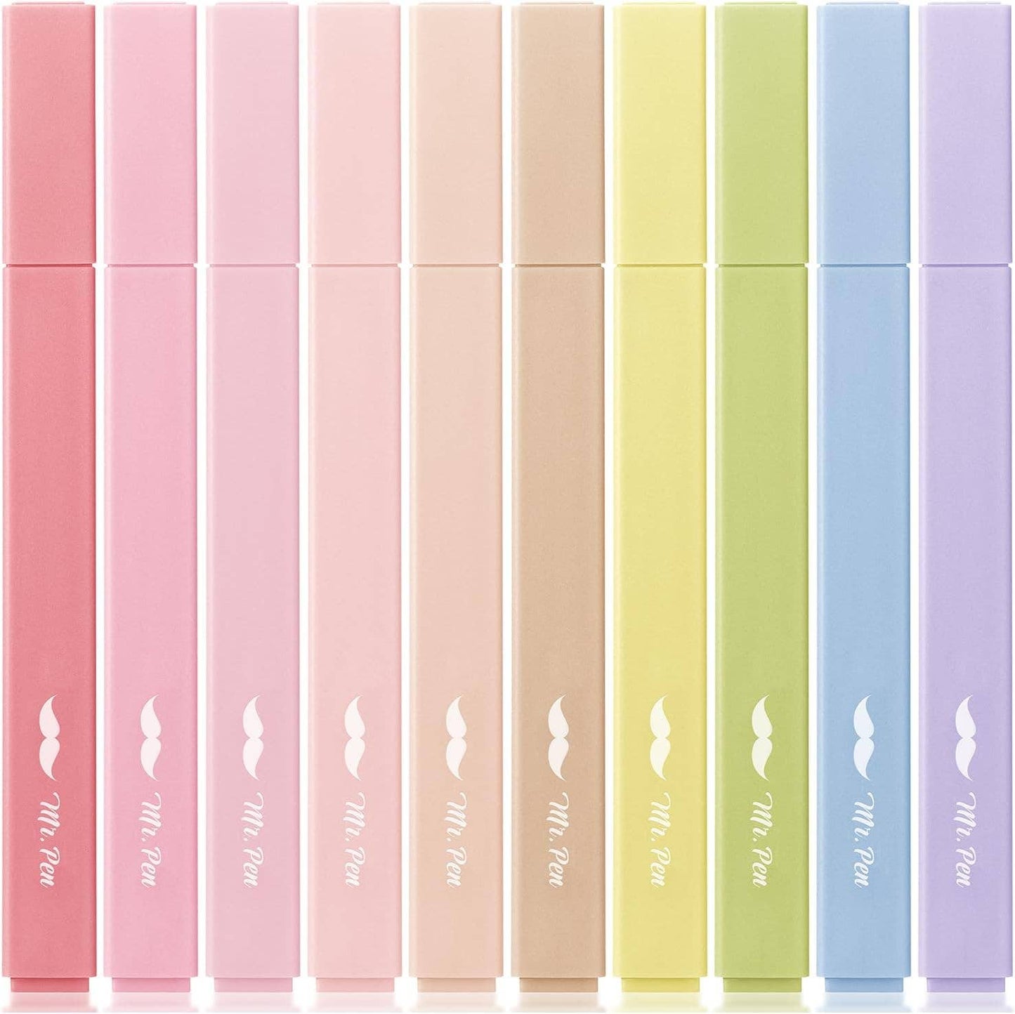 Mr. Pen | Aesthetic Highlighters, No Bleed | 10 Pack