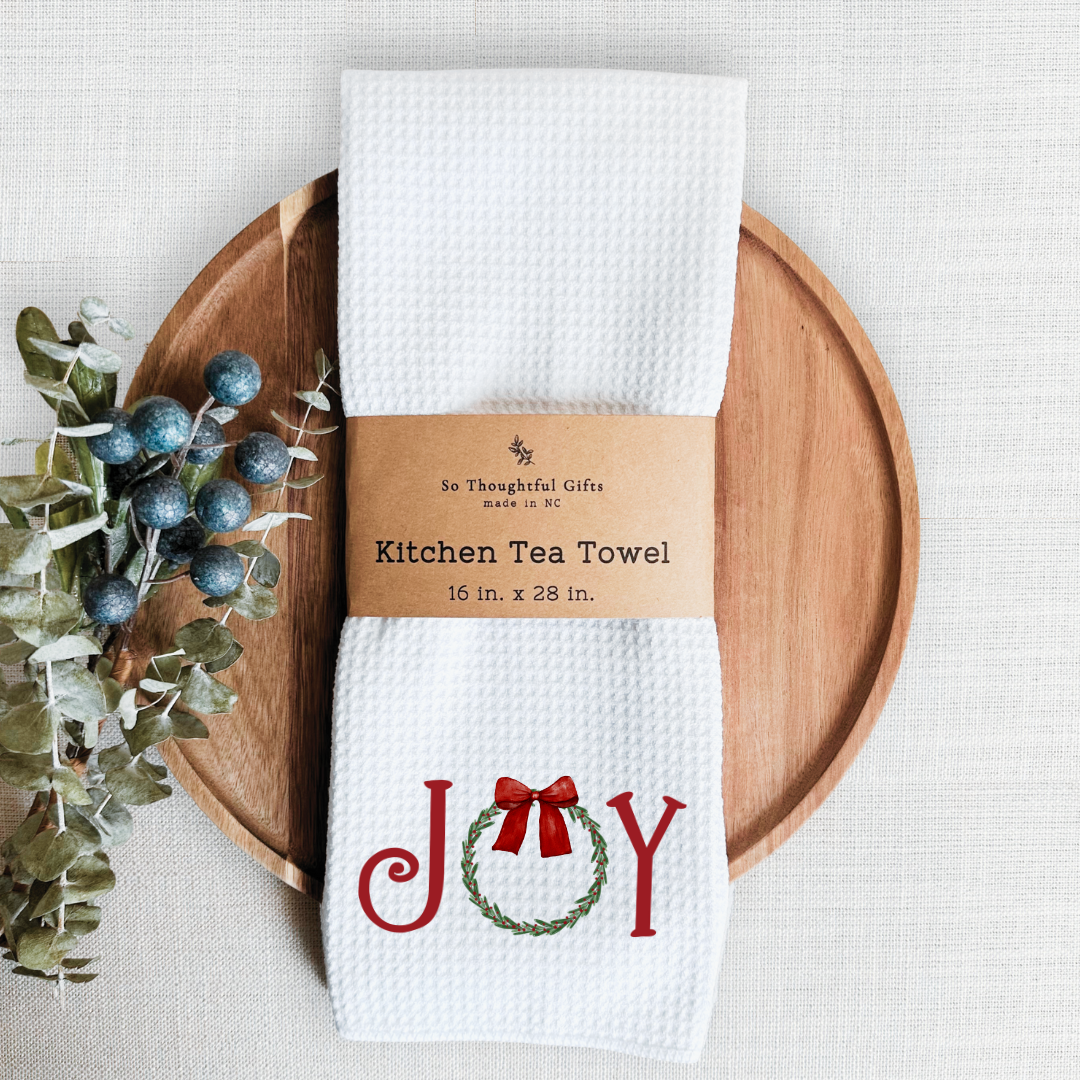 So Thoughtful Gifts Tea Towel | Christmas Joy