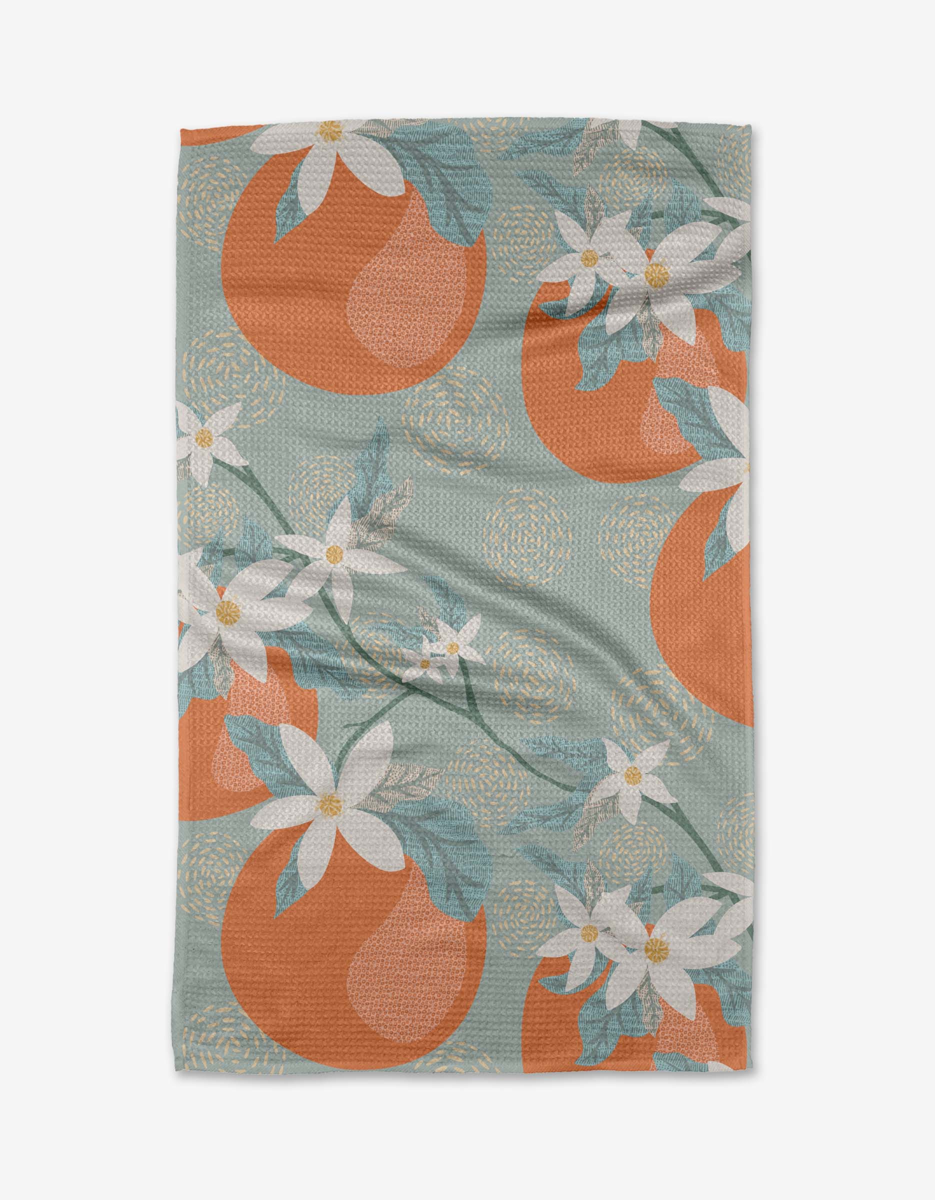 Geometry | Tea Towel | Orange Blossom