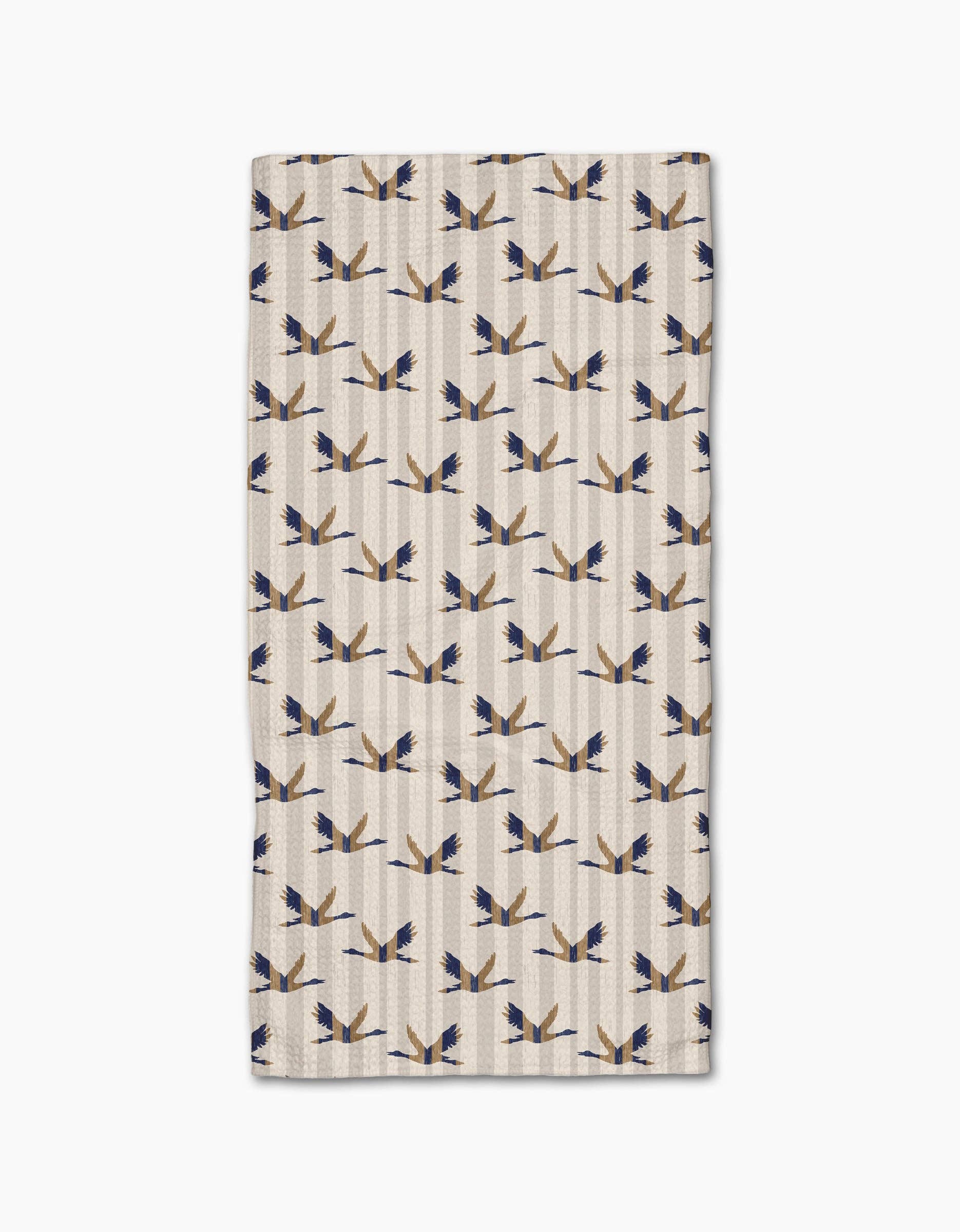 Geometry | Bar Towel | Striped Nautical Birds