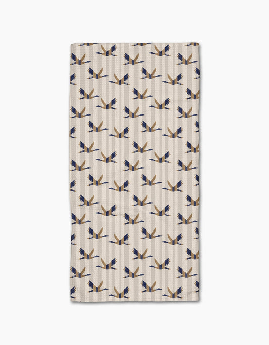 Geometry | Bar Towel | Striped Nautical Birds