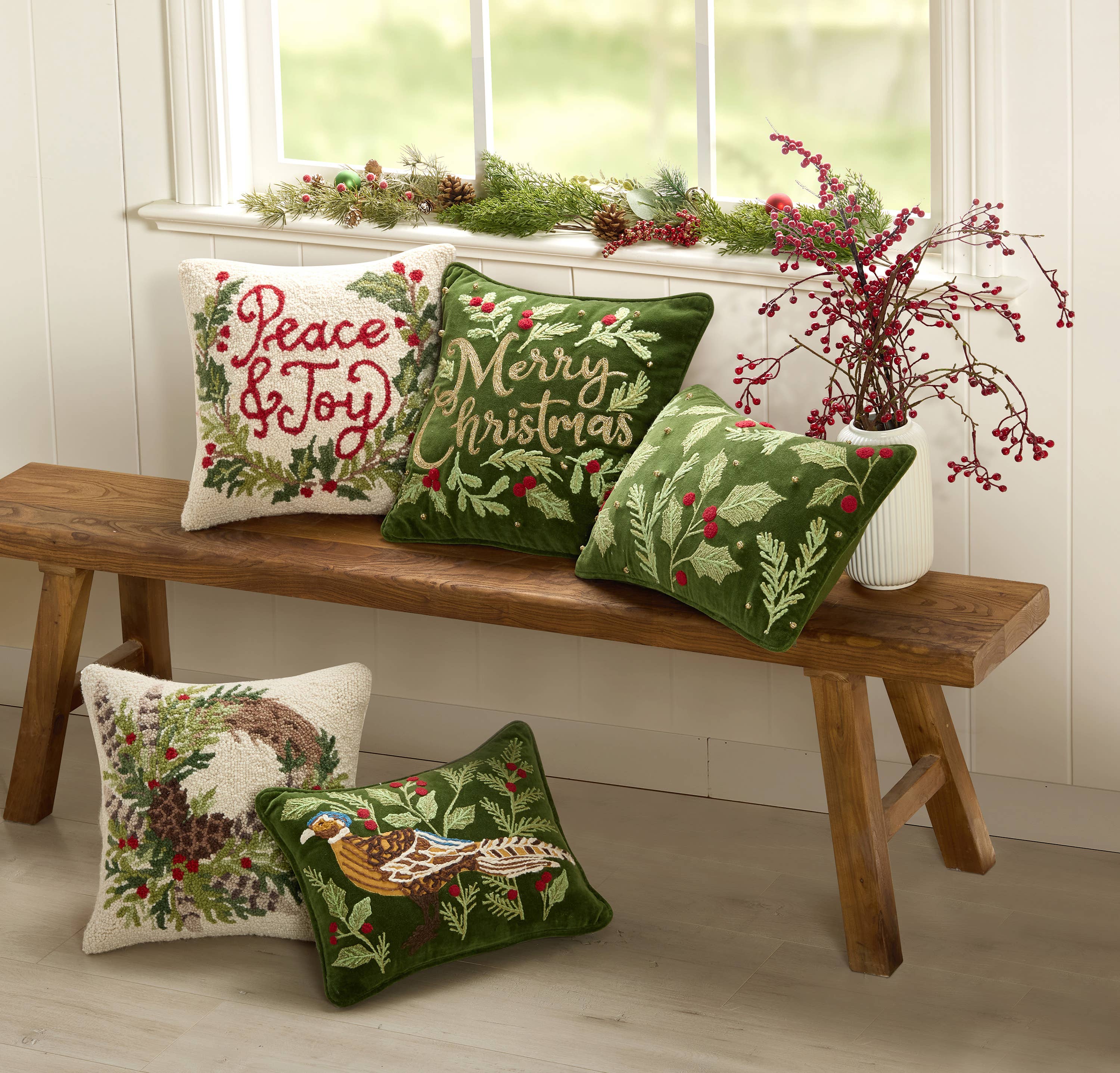 Peace & Joy Hook Pillow