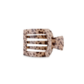 Square Flat Hair Clip | Small | Blonde Tortoise