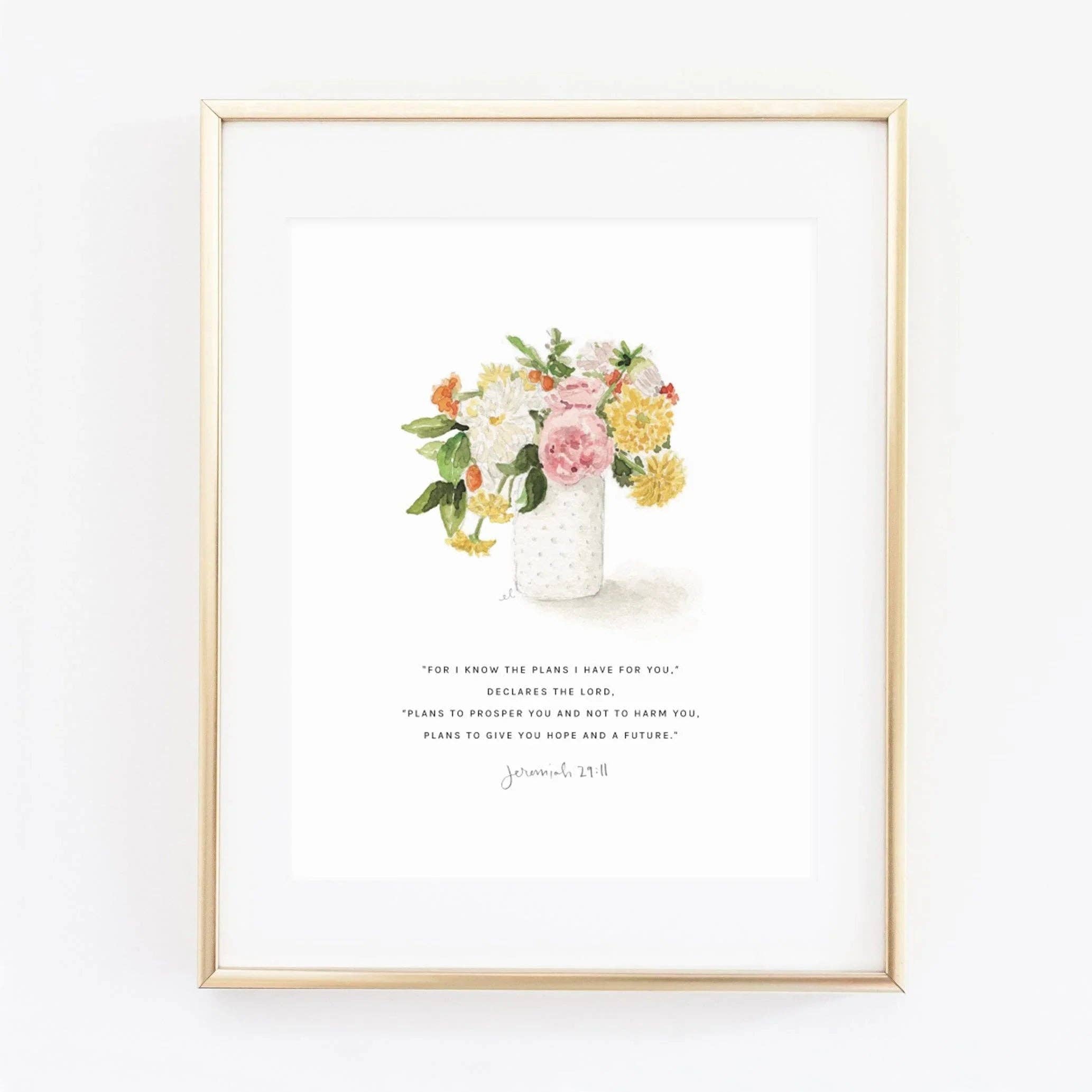Emily Lex | Print | Bouquet Jeremiah 29:11