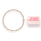 Beaded Blondes | Dainty June Bracelet in Gold | Standard 6.75 inch