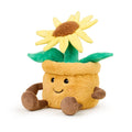 Warmies Yellow Flower Pot