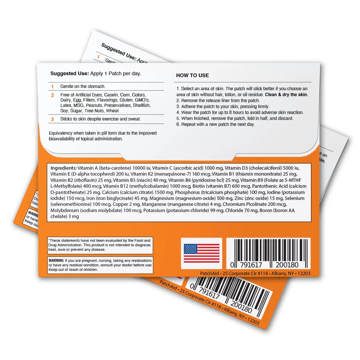 PatchAid Multivitamin Plus Patch - Daily Vitamins & Mineral Support