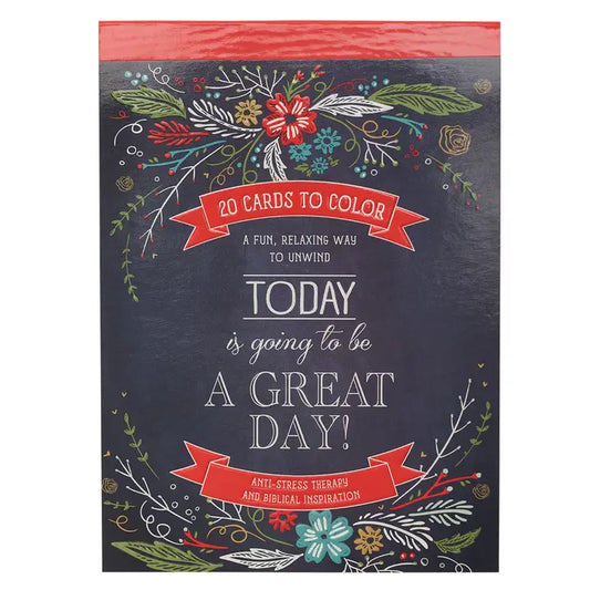 Christian Art Gifts Coloring Cards A Great Day