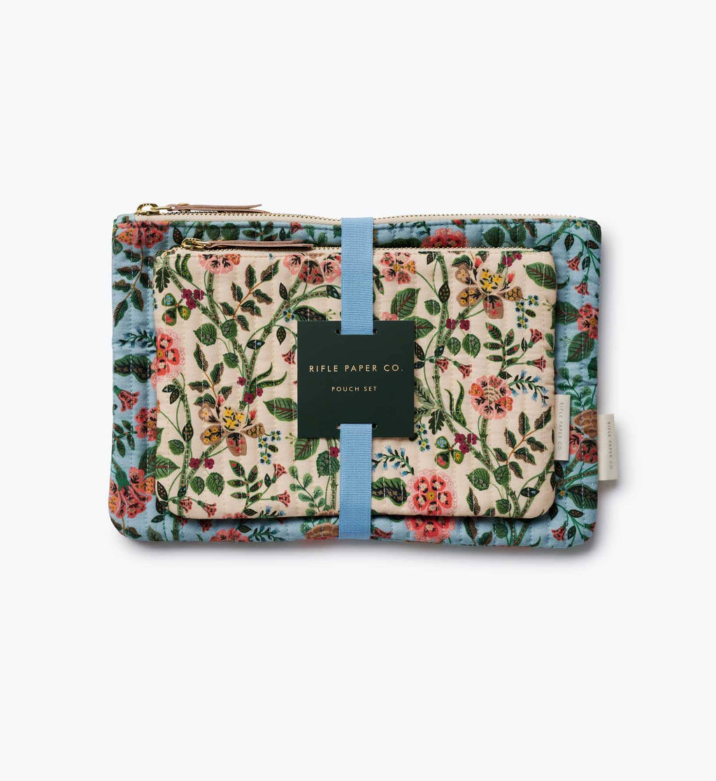 Rifle Paper Co | Gracie Quilted Pouch Set
