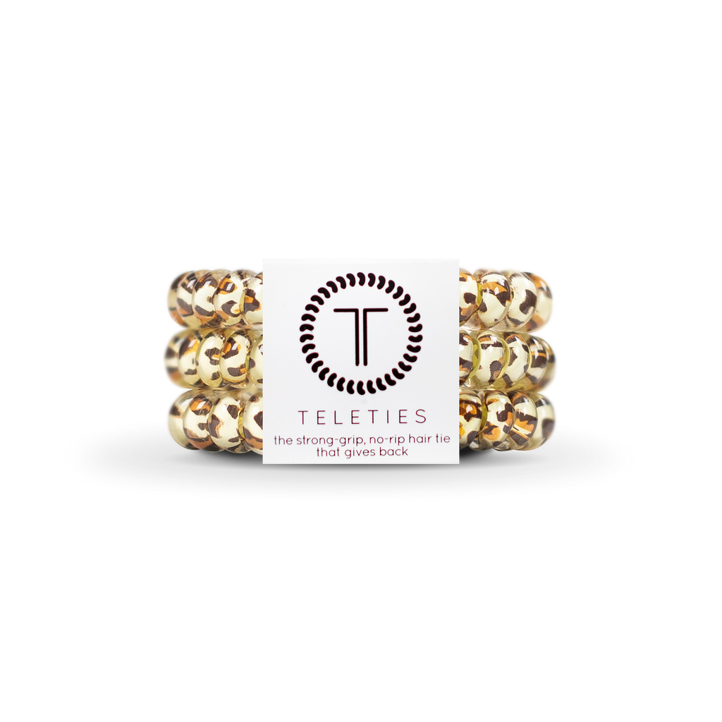 Teleties | Spiral Hair Coils | Small | Leopard