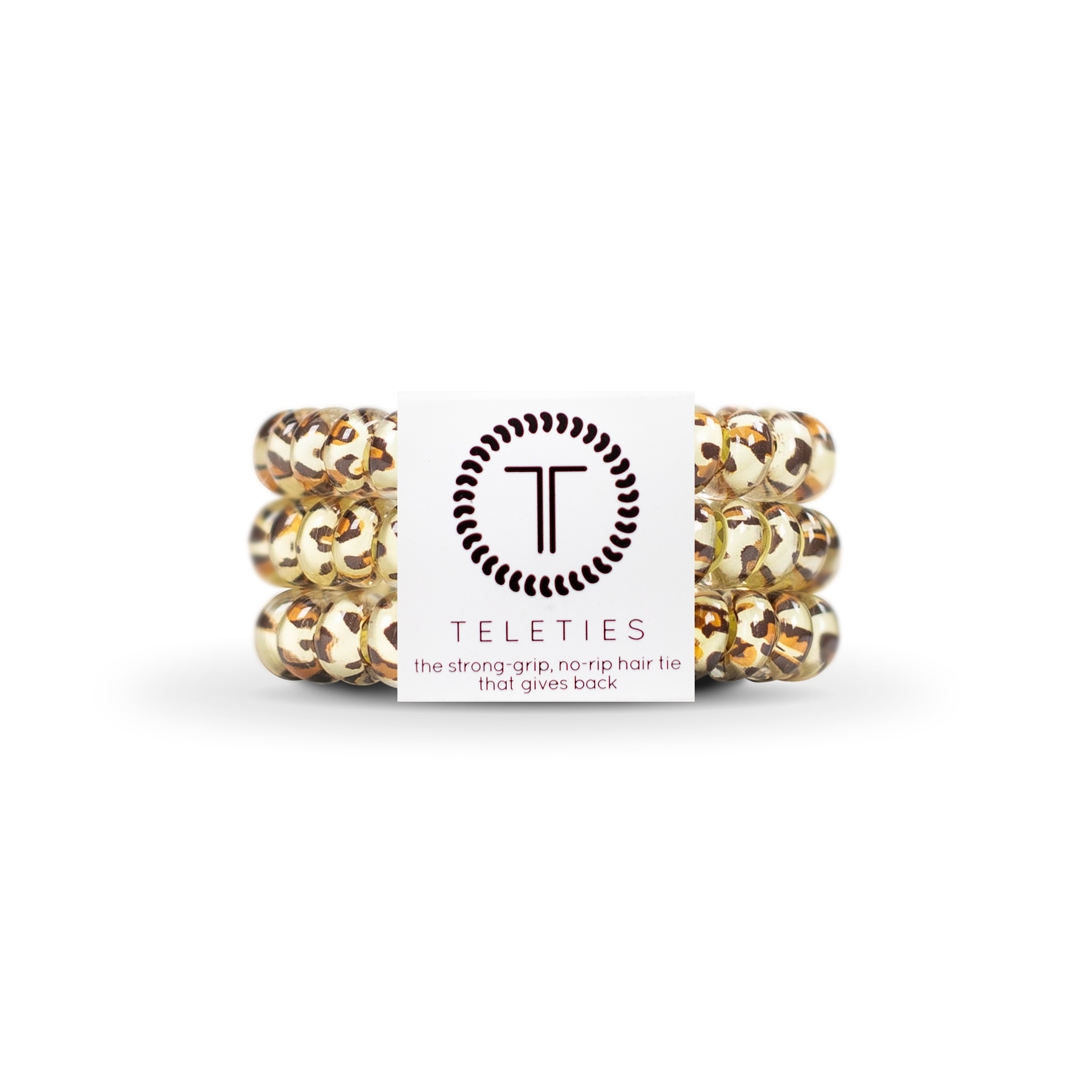 Teleties | Spiral Hair Coils | Small | Leopard