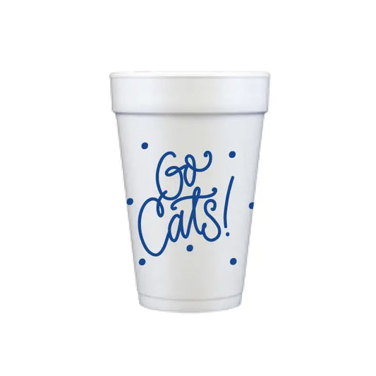 Go Cats! Styrofoam Cup 10 Pack