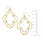 Susan Shaw | Earrings | Gold Dotted Scallop Earrings