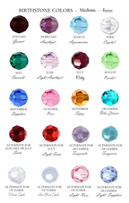 Birthstone Swarovski Bracelet Collection (Pack of 12): Standard 6.75 inch