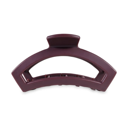 Teleties Open Hair Clip | Tiny | Burgundy Bliss