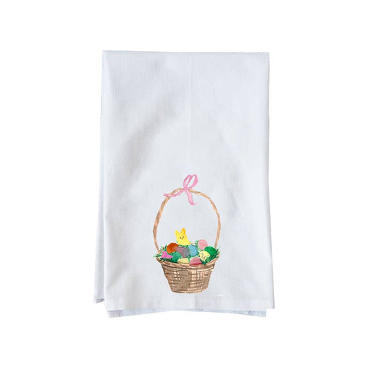 Knollwood Lane | Kitchen Towel | Easter Basket with Peeps