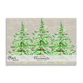 French Graffiti Wintery Trees Natural Paper Placemats