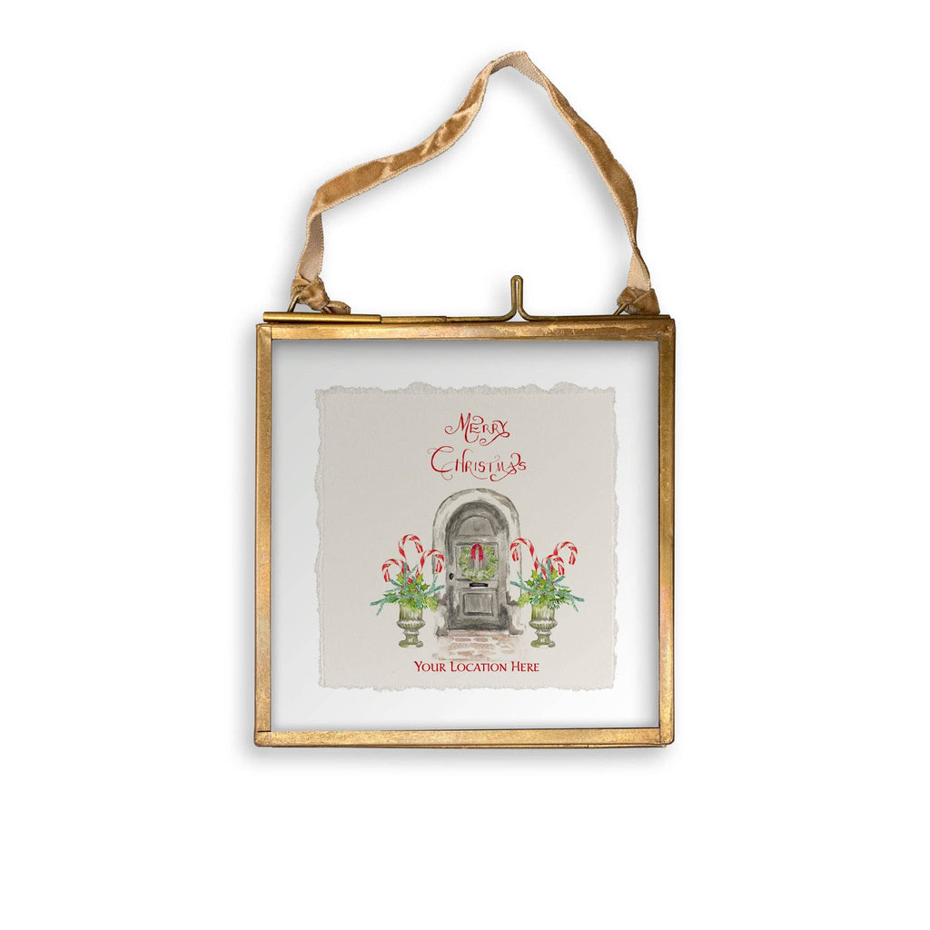 French Graffiti Merry Christmas Paducah Tea Towel
