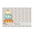 French Graffiti Thankful Pumpkins Paper Placemats