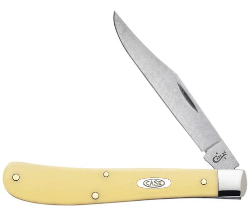 Case Knife | Yellow Synthetic CS | Slimline Trapper | 00031