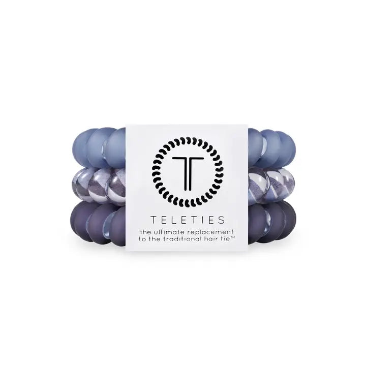 Teleties | Spiral Hair Coils | Large | Midnight Rain