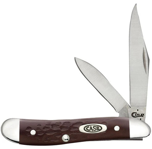 Case Knives Brown Synthetic Peanut 00046