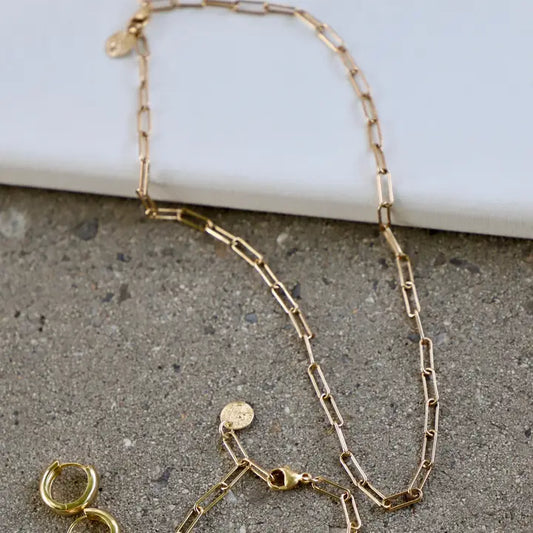 Smooth Paperclip Chain Necklace