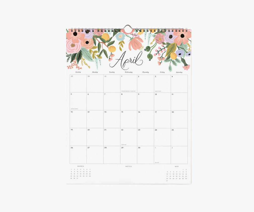 Rifle Paper Co. 2026 Dahlia Appointment Calendar