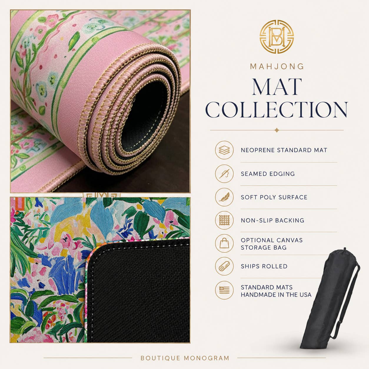 Boutique Monogram | Mahjong Mat | Betty