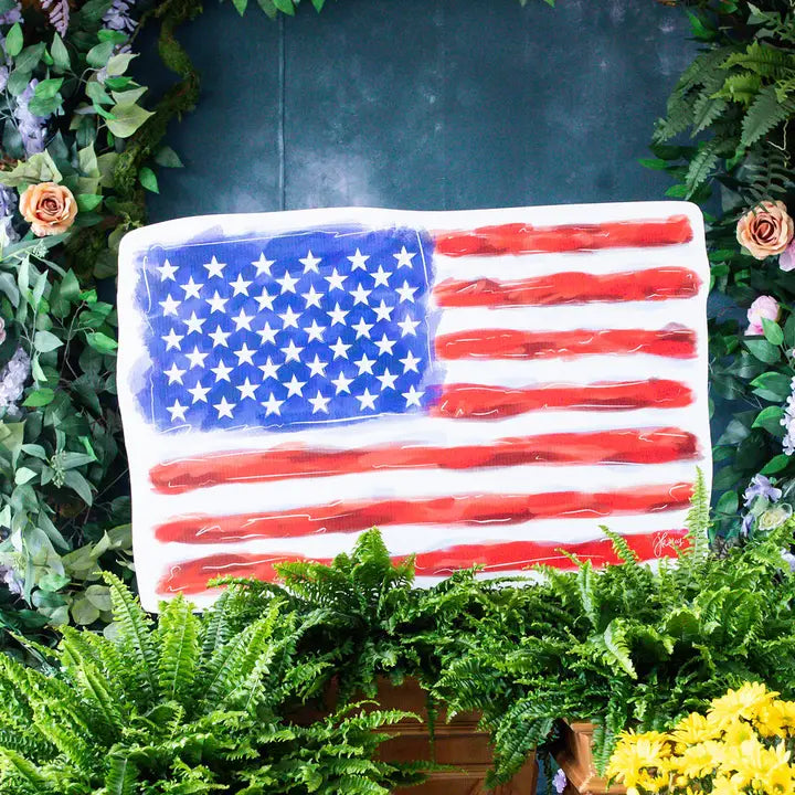 Songbird Grove American Flag Garden Stake - Large