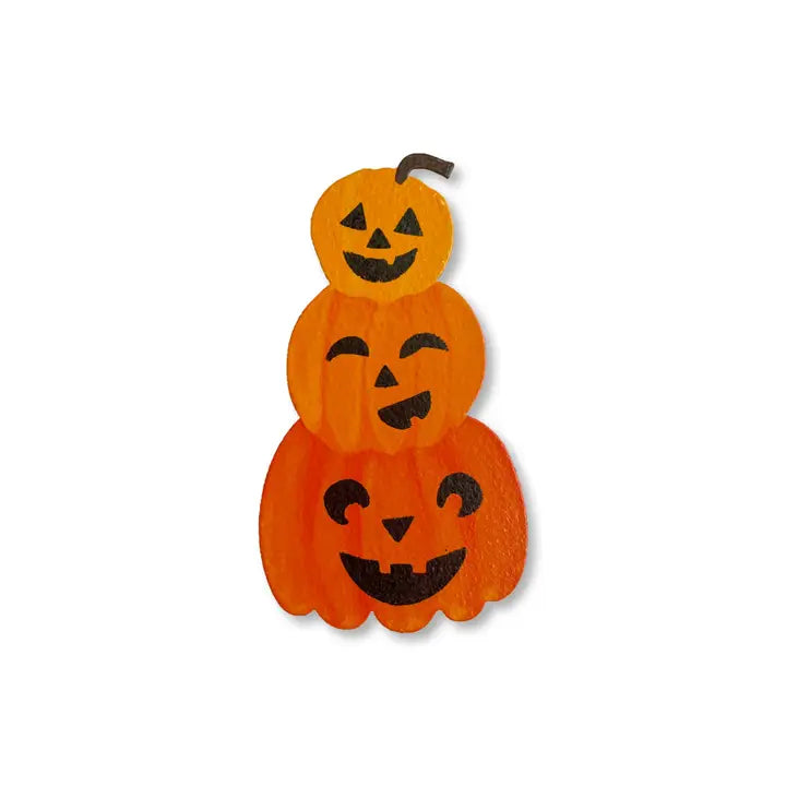Roeda Studios | Halloween Stacked Pumpkins Magnet