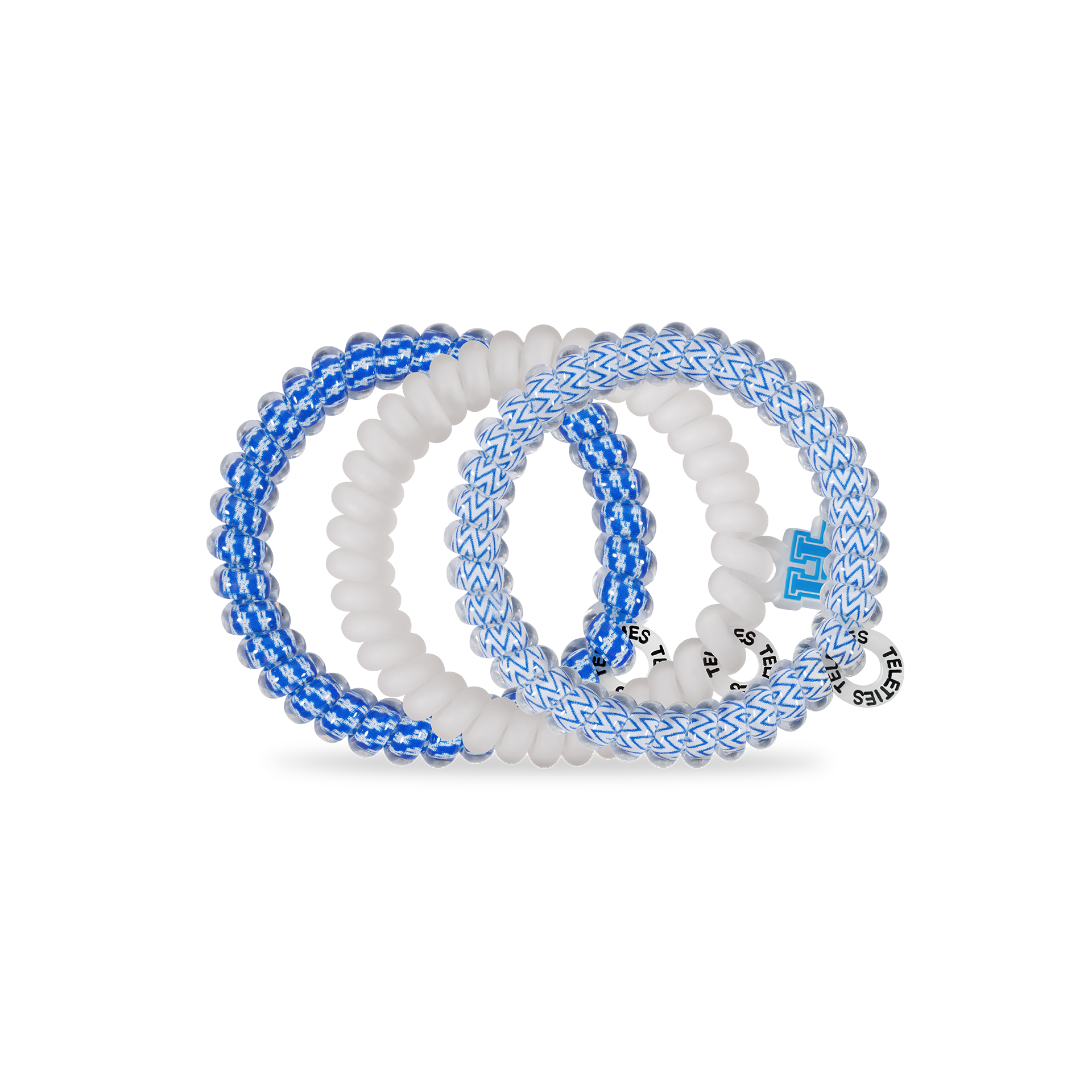 Spiral Hair Coils | Small | Go Big Blue! Hair Ties