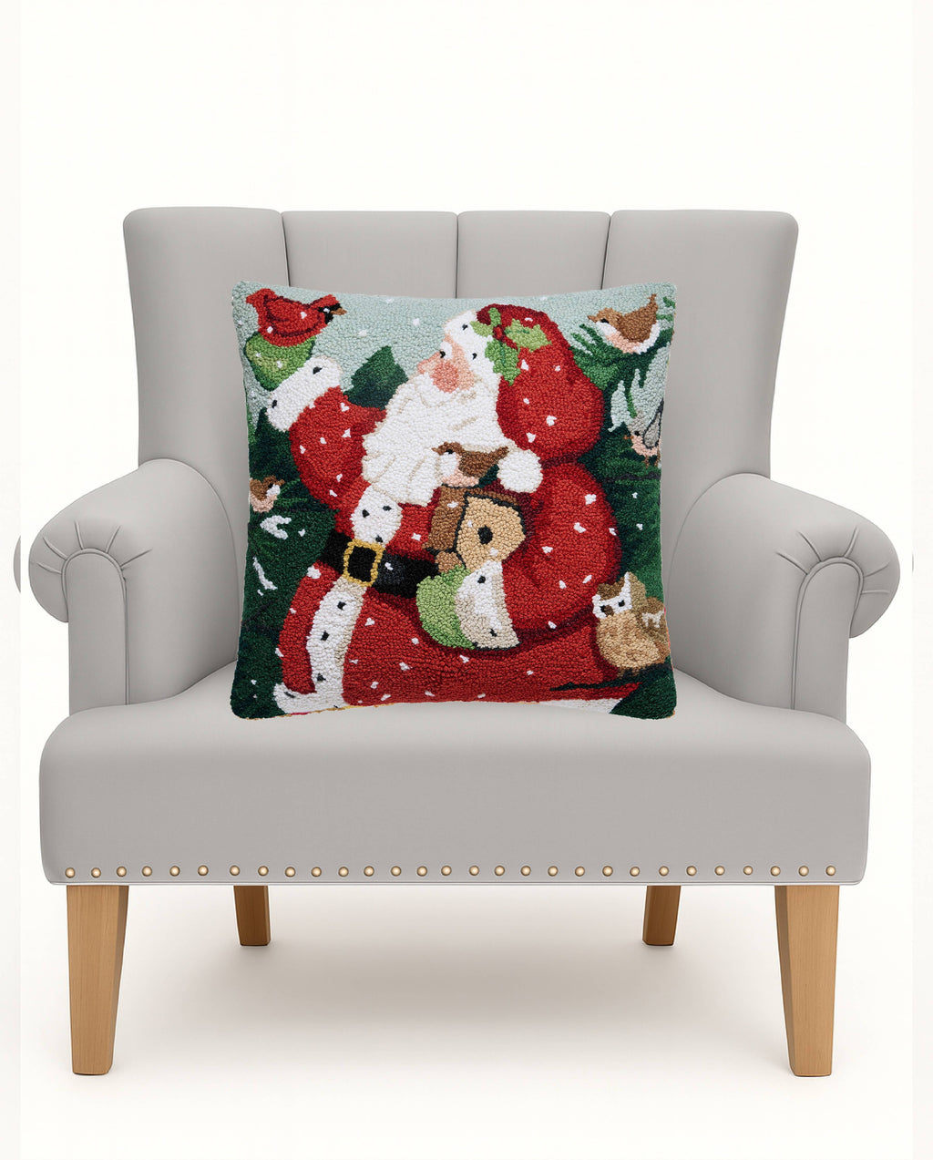 Winter Santa Hook Pillow - Susan Winget