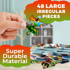 Quokka Round Floor Puzzle for Kids | Dinos