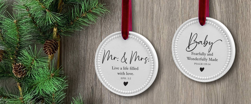 Dicksons Mr. and Mrs. Christmas Ornament
