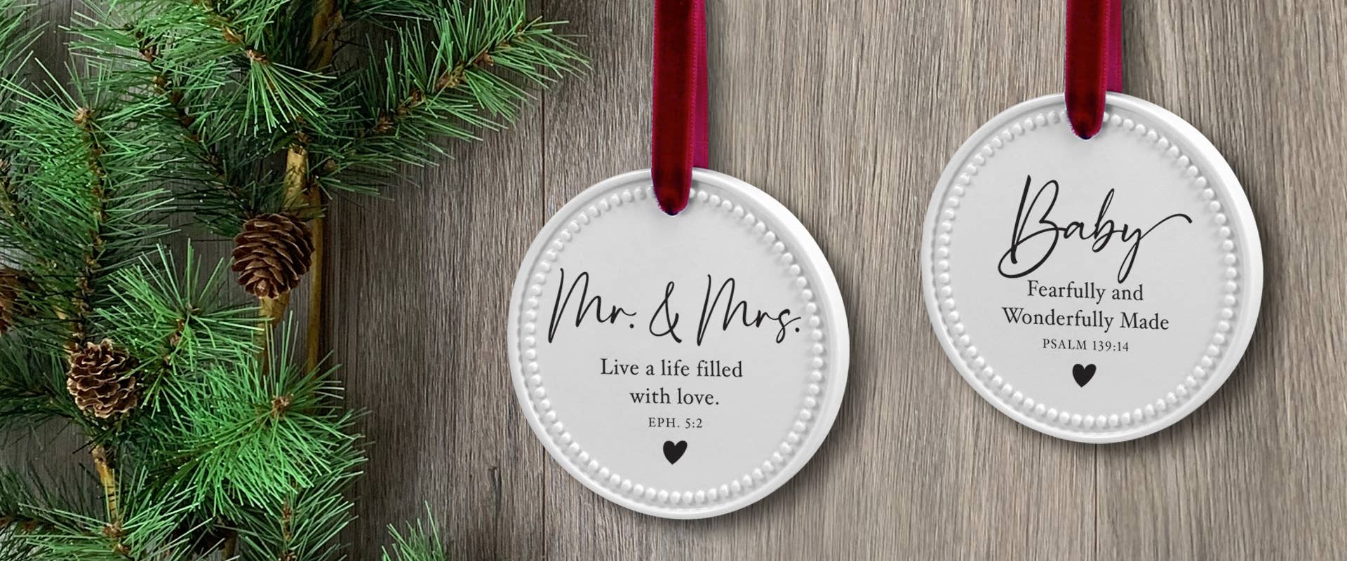Dicksons Mr. and Mrs. Christmas Ornament