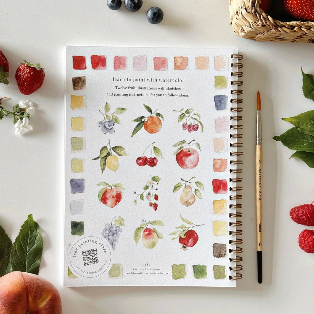 Emily Lex | Watercolor Workbook | Fruit