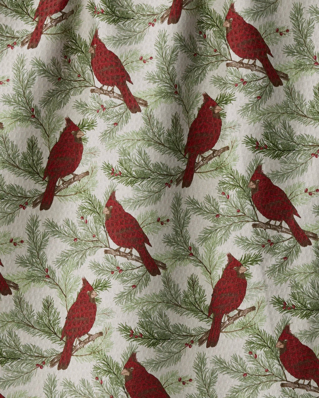 Geometry | Luxe Tea Towel | Winter Crimson