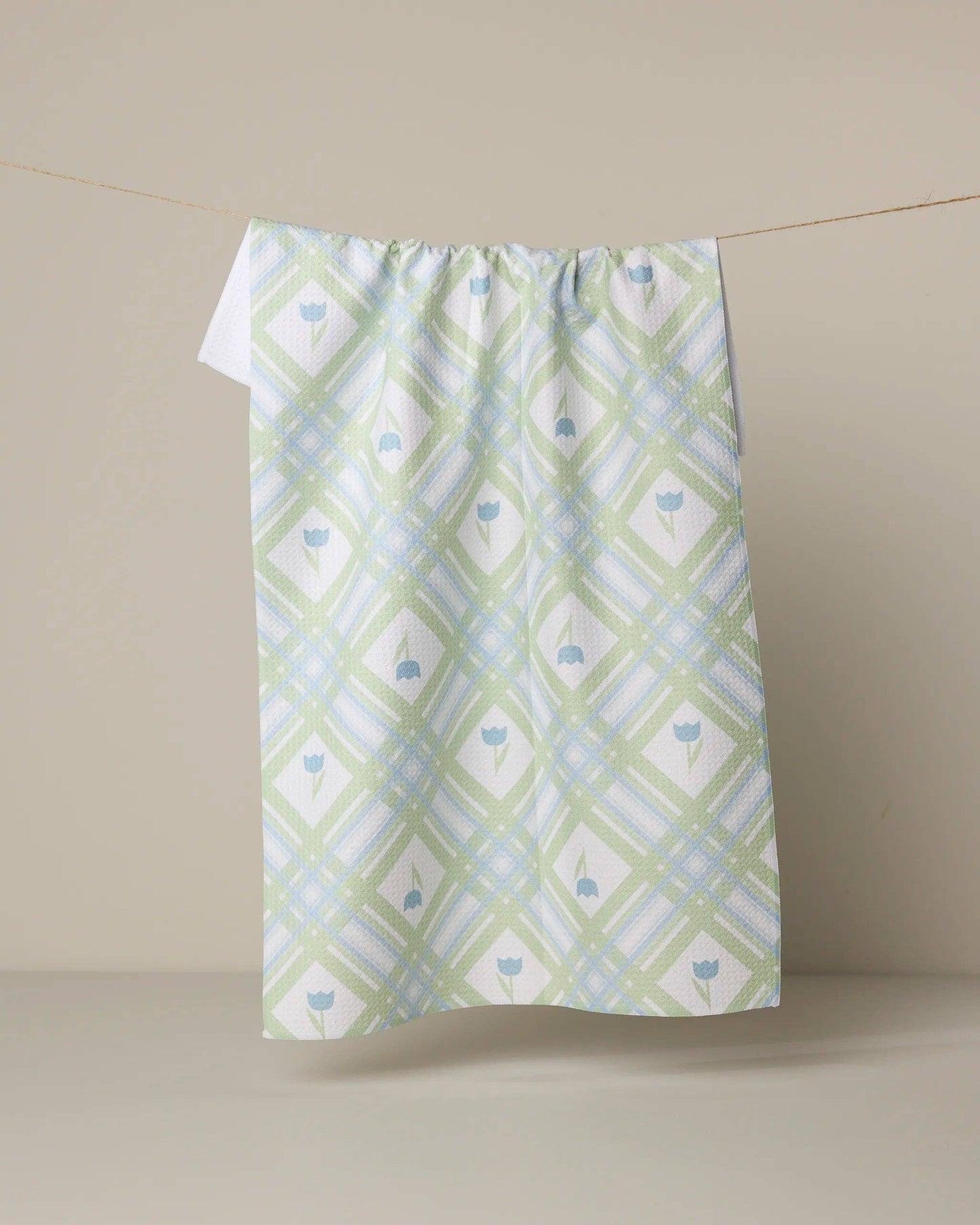 Geometry | Tea Towel | Tulip Lattice
