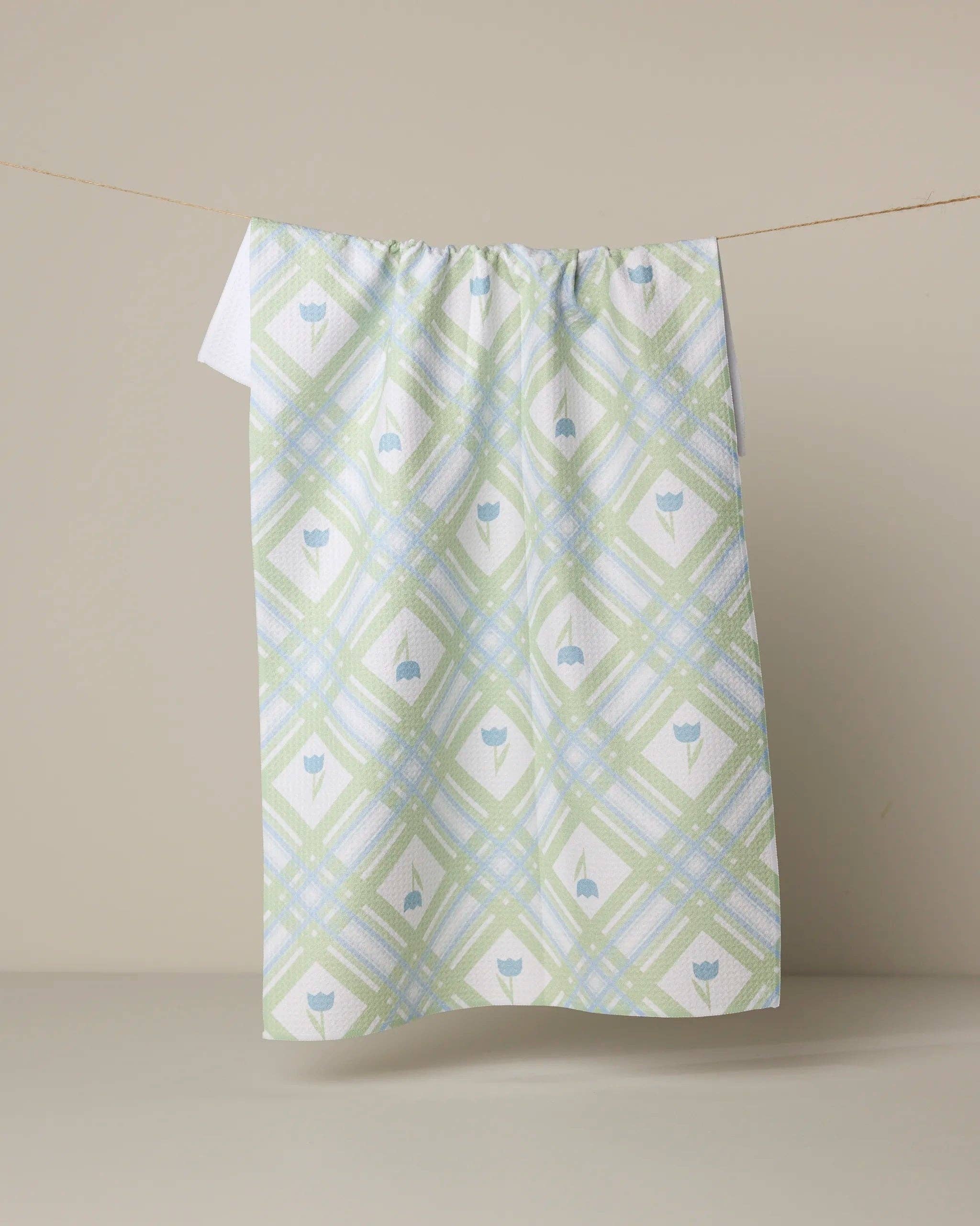 Geometry | Tea Towel | Tulip Lattice